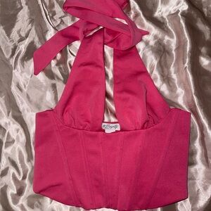 Pink Halter Top